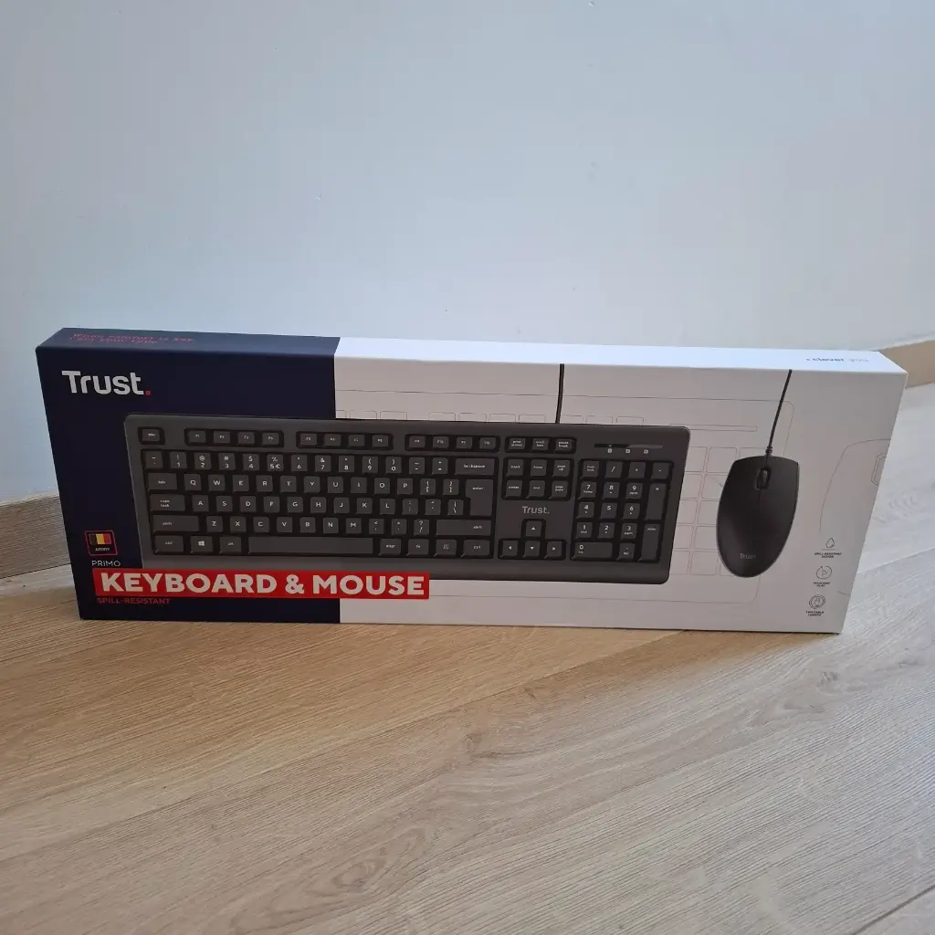 Trust Primo Clavier Souris Set Belge AZERTY 